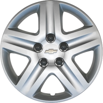 Chevrolet Impala 2006-2011, Chevrolet Monte Carlo 2006-2007, Plastic 5 Spoke, Single Hubcap or Wheel Cover For 16 Inch Steel Wheels. Hollander Part Number H3021.