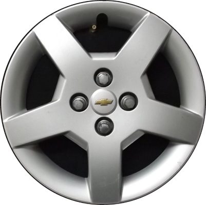 Chevrolet Cobalt 2005-2008, Plastic 5 Spoke, Single Hubcap or Wheel Cover For 15 Inch Steel Wheels. Hollander Part Number H3247.