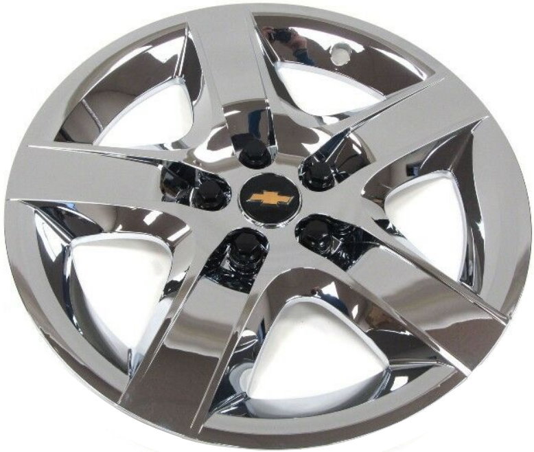 Chevrolet Malibu 2008-2012, Plastic 5 Spoke, Single Hubcap or Wheel Cover For 17 Inch Steel Wheels. Hollander Part Number H3277.