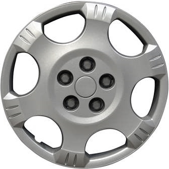 Saturn Vue 2002-2007, Plastic 6 Spoke, Single Hubcap or Wheel Cover For 16 Inch Steel Wheels. Hollander Part Number H6018.