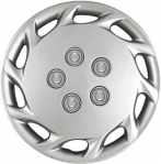 B877s 14 Inch Aftermarket Silver Hubcaps/Wheel Covers Set