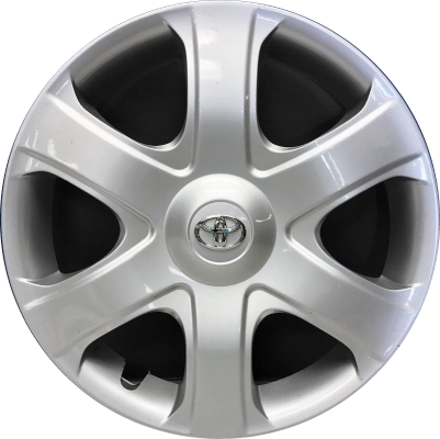Toyota Matrix 2011-2013, Plastic 6 Spoke, Single Hubcap or Wheel Cover For 16 Inch Steel Wheels. Hollander Part Number H61149.