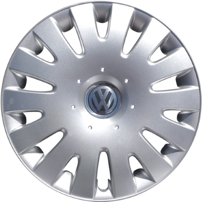 Volkswagen Jetta 2005-2009, Plastic 14 Spoke, Single Hubcap or Wheel Cover For 16 Inch Steel Wheels. Hollander Part Number H61550.