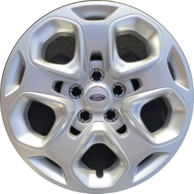 Ford Fusion 2010-2012, Plastic 5 Split Spoke, Single Hubcap or Wheel Cover For 17 Inch Steel Wheels. Hollander Part Number H7052.