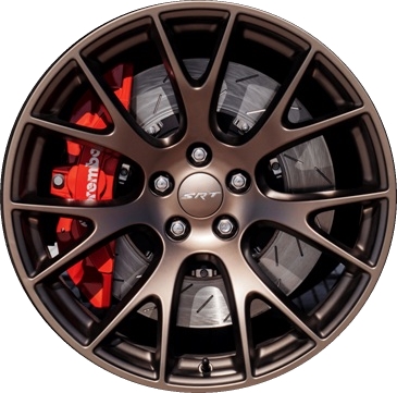 Dodge Challenger RWD 2015-2019, Charger RWD 2015-2019 powder coat bronze 20x9.5 aluminum wheels or rims. Hollander part number 2528U55, OEM part number Not Yet Known.