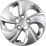 510s 15 Inch Aftermarket Silver Honda Civic (Bolt On) Hubcaps/Wheel Covers Set