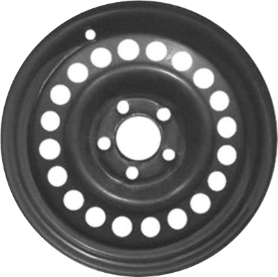 Hyundai Elantra 2017-2020 powder coat black 15x6 steel wheels or rims. Hollander part number STL70905, OEM part number 52910F2000, 52910F3000, 52910F3050.
