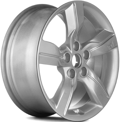 Hyundai Veloster 2012-2015 powder coat silver 17x7 aluminum wheels or rims. Hollander part number ALY70812U, OEM part number 529102V050, 529102V000.