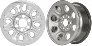 IMP-64X Chevrolet Avalanche, Express 1500 Chrome Wheel Skins (Hubcaps/Wheelcovers) 17 Inch