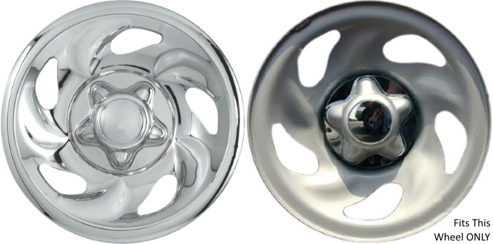 Ford Expedition 1997-2002, Ford F-150 1997-2004 Chrome, 5 Spoke, Plastic Hubcaps, Wheel Covers, Wheel Skins, Imposters. ONLY Fits 16 Inch Steel Wheel Pictured. Part Number IMP-01X.