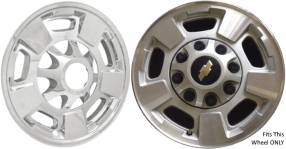 IMP-411X Chevrolet Silverado 2500, 3500 SRW Chrome Wheel Skins (Hubcaps/Wheelcovers) 17 Inch Set