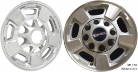 IMP-411X GMC Sierra 2500, 3500 SRW Chrome Wheel Skins (Hubcaps/Wheelcovers) 17 Inch Set