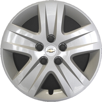 Chevrolet Impala 2010-2012, Plastic 5 Spoke, Single Hubcap or Wheel Cover For 17 Inch Steel Wheels. Hollander Part Number H3288.