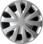 496s 15 Inch Aftermarket Silver Hubcaps/Wheel Covers Set