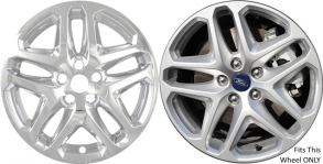 IMP-372X Ford Fusion Chrome Wheel Skins (Hubcaps/Wheelcovers) 17 Inch Set