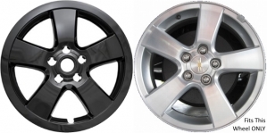 IMP-375BLK Chevrolet Cruze, Trax Black Wheel Skins (Hubcaps/Wheelcovers) 16 Inch Set