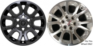 IMP-404BLK GMC Sierra 1500, Yukon Black Wheel Skins (Hubcaps/Wheelcovers) 18 Inch Set