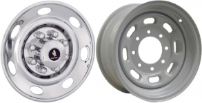 JDSF1608 Ford F-250, F-350 Stainless Steel 16 Inch Hubcaps/Wheelcovers Set