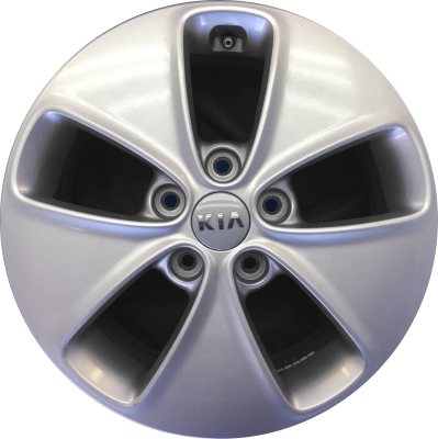 KIA SOUL 2014-2016 powder coat silver 16x6.5 aluminum wheels or rims. Hollander part number ALY74692U, OEM part number 52910B2100.