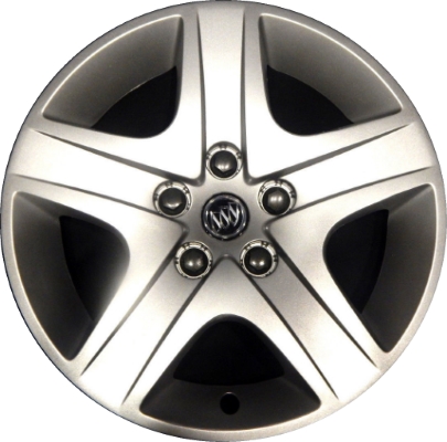 Buick Allure 2010, Buick LaCrosse 2010-2011, Plastic 5 Spoke, Single Hubcap or Wheel Cover For 17 Inch Steel Wheels. Hollander Part Number H1159.