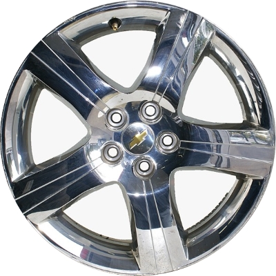 Chevrolet Malibu 2011-2012, Pontiac G6-2008-2010 chrome clad 18x7 aluminum wheels or rims. Hollander part number 6633U86, OEM part number 9597693.