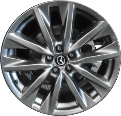 Mazda CX-9 2020 powder coat grey 20x8.5 aluminum wheels or rims. Hollander part number ALY64984U35, OEM part number Not Yet Known.