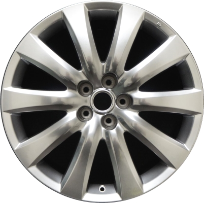 Mazda CX-9 2007-2010 powder coat smoked hyper 20x7.5 aluminum wheels or rims. Hollander part number ALY64900U78, OEM part number 9965017500.