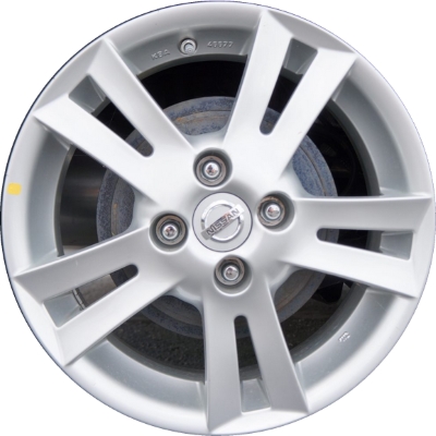 Nissan Versa 2014-2019 powder coat silver 15x5.5 aluminum wheels or rims. Hollander part number ALY62620U20, OEM part number 999W142000, 403003WC5A.