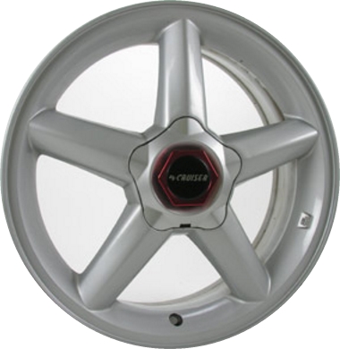 Chrysler PT Cruiser 2001-2002 powder coat silver 16x6 aluminum wheels or rims. Hollander part number ALY2275U20.LS01, OEM part number Not Yet Known.
