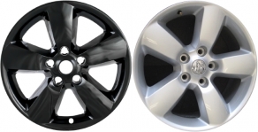 IMP-361BLK/2237GB Dodge Ram 1500 Black Wheel Skins (Hubcaps/Wheelcovers) 20 Inch Set