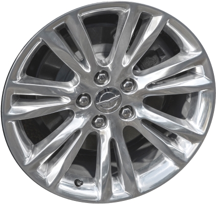 Chrysler 300 RWD 2015-2022 polished 18x7.5 aluminum wheels or rims. Hollander part number ALY2536, OEM part number 5PQ11AAAAB.