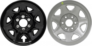 IMP-7950GB Chevrolet Silverado, GMC Sierra Black Wheel Skins (Hubcaps/Wheelcovers) 17 Inch Set