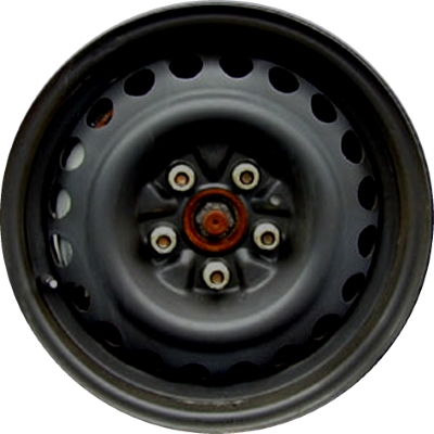 Dodge Neon 2003-2005 powder coat black 14x5.5 steel wheels or rims. Hollander part number STL2192, OEM part number Not Yet Known.
