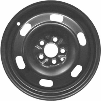 Chrysler PT Cruiser 2003-2010 powder coat black 15x6 steel wheels or rims. Hollander part number STL2198, OEM part number Not Yet Known.