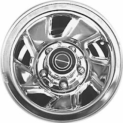 Ford F-150 1992-1996 chrome 15x7.5 steel wheels or rims. Hollander part number STL3026A/C, OEM part number F2TZ1015B, FT5Z1015HA.