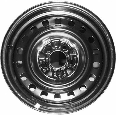 Ford Explorer 2002-2010, Mercury Mountaineer 2002-2010 powder coat black 16x6.5 steel wheels or rims. Hollander part number STL3451, OEM part number 1L2Z1015CA.