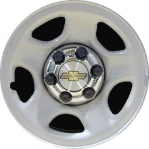 STL5128 Chevrolet Astro, Express, Silverado, Suburban, Tahoe Wheel/Rim Steel Silver #9595393