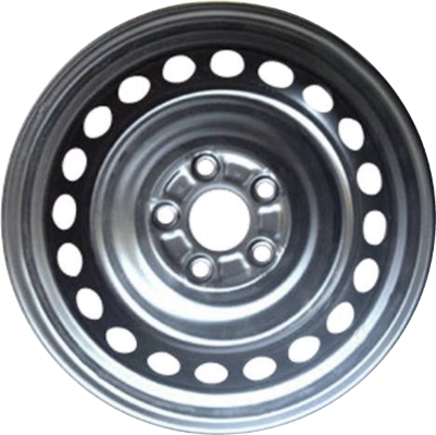 Toyota Camry 2012-2014 powder coat black 16x6.5 steel wheels or rims. Hollander part number STL69602, OEM part number 4261106720.