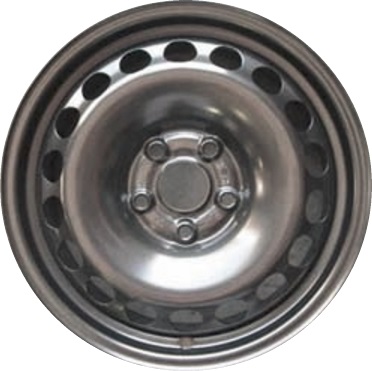 Volkswagen Golf 2015-2019 powder coat silver 15x6 steel wheels or rims. Hollander part number STL69993, OEM part number 5Q0601027R03C.