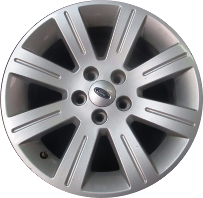 Ford Flex 2009-2012, Taurus 2010-2012 powder coat silver 17x7.5 aluminum wheels or rims. Hollander part number 3816, OEM part number BA8Z1007B, 8A8Z1007A.