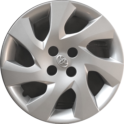 Toyota Yaris 2019-2020, Plastic 7 Spoke, Single Hubcap or Wheel Cover For 16 Inch Steel Wheels. Hollander Part Number H61178.