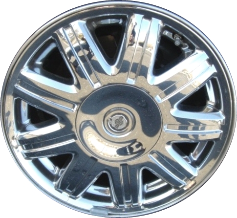 Chrysler Town & Country 2004-2007 chrome clad 16x6.5 aluminum wheels or rims. Hollander part number ALY2211B, OEM part number Not Yet Known.