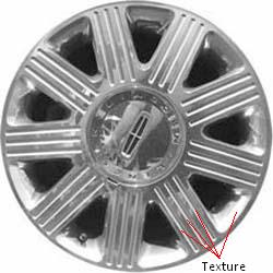 Lincoln Town Car Wheel ALY3502 Chrome