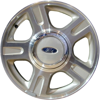 Ford Expedition 2003-2006 powder coat silver or machined 17x7.5 aluminum wheels or rims. Hollander part number ALY3516U, OEM part number 2L1Z1007BB, 3L1Z1007AB.