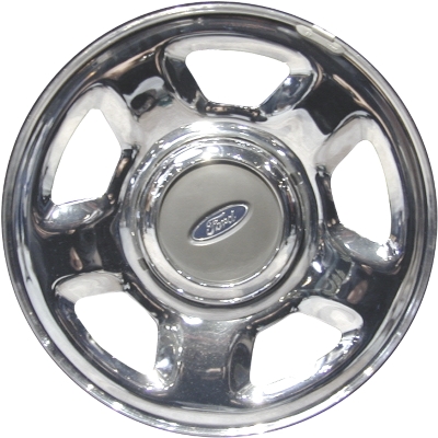 Ford Expedition 2003-2006, F-150 2004-2008 chrome 17x7.5 steel wheels or rims. Hollander part number STL3518A/3576, OEM part number 7L3Z1015E, 2L1Z1015AB.