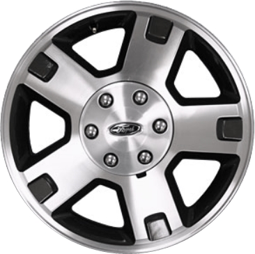 Ford F-150 2004-2008 charcoal machined 18x7.5 aluminum wheels or rims. Hollander part number ALY3560U30, OEM part number 7L3Z1007C, 5L3Z1007DA, 4L3Z1007CA.