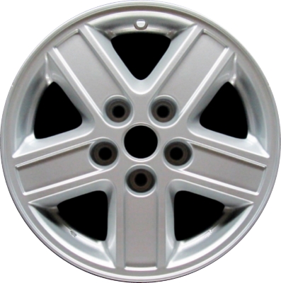 Ford Escape 2005-2007 powder coat silver 15x6.5 aluminum wheels or rims. Hollander part number ALY3578, OEM part number 6L8Z1007EA.