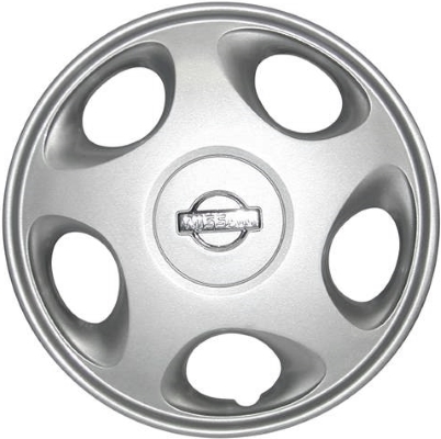 Nissan Altima 1998-2001, Plastic 5 Spoke, Single Hubcap or Wheel Cover For 15 Inch Steel Wheels. Hollander Part Number H53059.