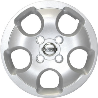 Nissan Sentra 2003-2006, Plastic 5 Spoke, Single Hubcap or Wheel Cover For 15 Inch Steel Wheels. Hollander Part Number H53067.