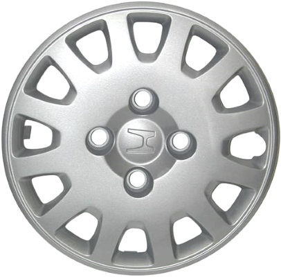 Honda Accord 2001-2002, Plastic 12 Slot, Single Hubcap or Wheel Cover For 14 Inch Steel Wheels. Hollander Part Number H55052.